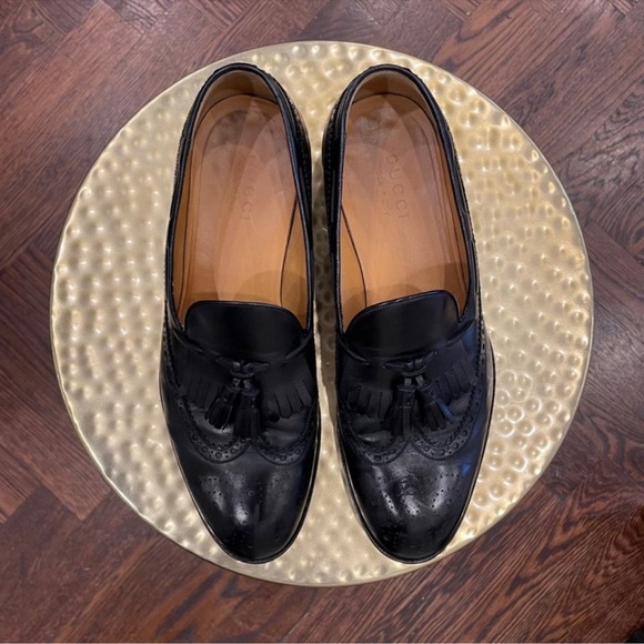 Gucci Tassel Wingtip Loafers - Picture 4 of 9